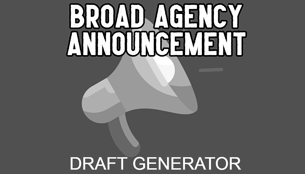 Broad Agency Announcement