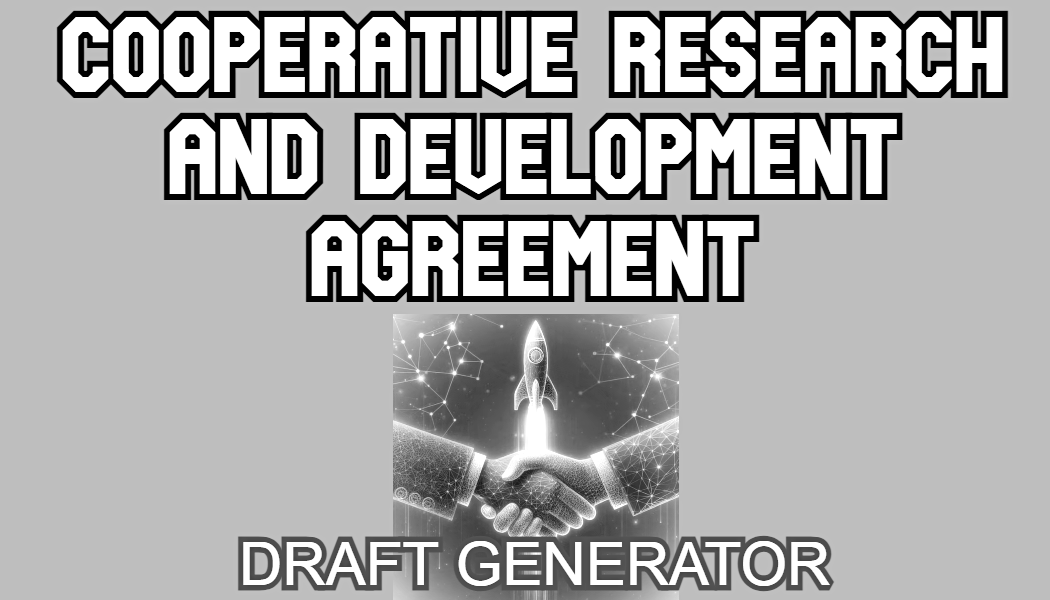 Cooperative Research and Development Agreement