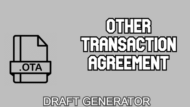 Other Transaction Agreement